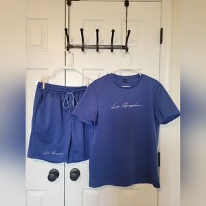 SHEIN Blue Athletic Men's Shorts